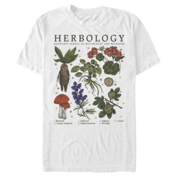 Harry Potter Hogwarts Herbology Short Sleeve Tee Shirt Size 3XL - Picture 1 of 6